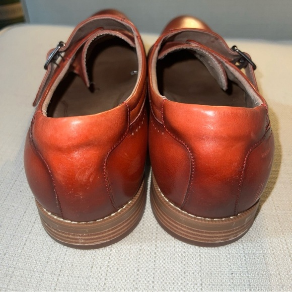 Stacy Adams Fenwick Cap Toe Monk Strap Oxford, 13W, Burnt Orange - Picture 4 of 12